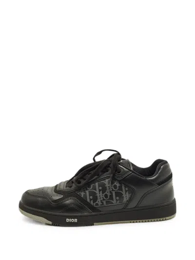 Pre-owned Dior B27 Oblique Sneakers In Black