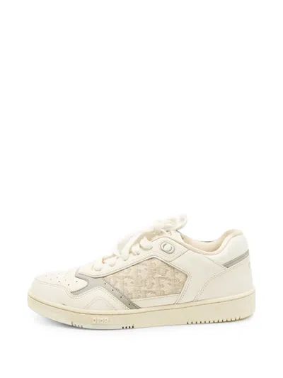Pre-owned Dior B27 Oblique Sneakers In White