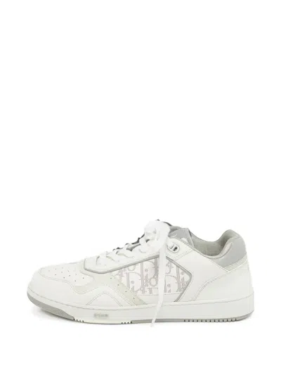 Pre-owned Dior B27 Oblique Sneakers In White