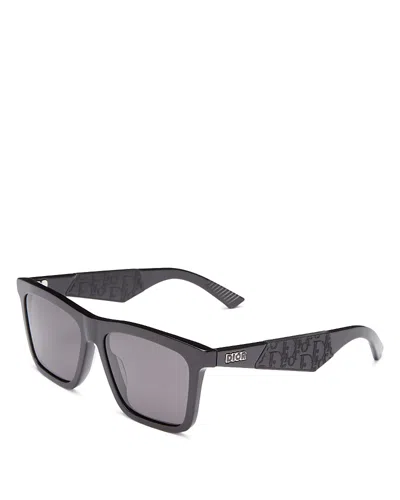 Dior B27 S1i Geometric Sunglasses, 56mm In Black/smoke