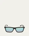 Dior B27 S2i Sunglasses In Shiny Palladium/green Mirror