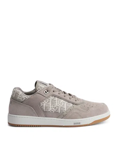Dior B27 Uptown Low-top Sneakers In Suede Calfskin In Gray