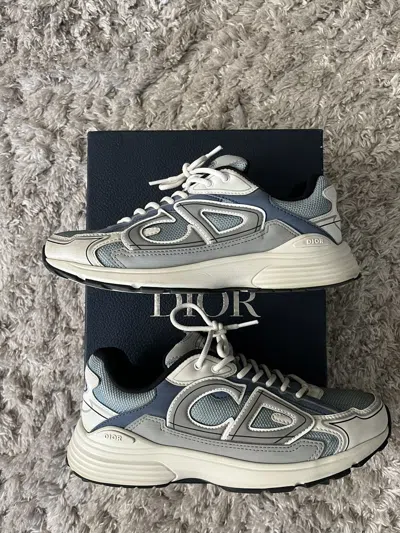 Pre-owned Dior B30 Blue Shoes