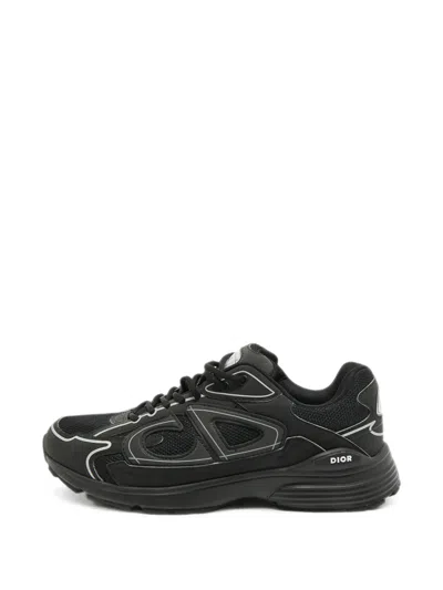 Pre-owned Dior B30 Countdown Lace-up Sneakers In Black