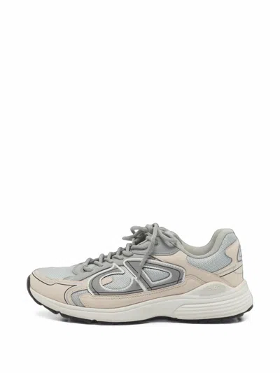 Pre-owned Dior B30 Countdown Panelled Sneakers In Grey