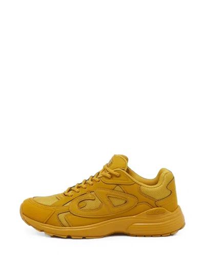 Pre-owned Dior B30 Lace-up Sneakers In Yellow