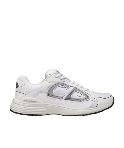 Dior B30 Spliced Lacing Casual Sneakers In White