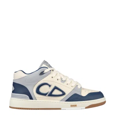 Dior B57 Logo-lacing Casual Sneakers In White