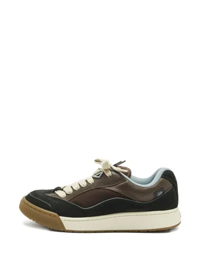 Pre-owned Dior B713 Leather Sneakers In Brown