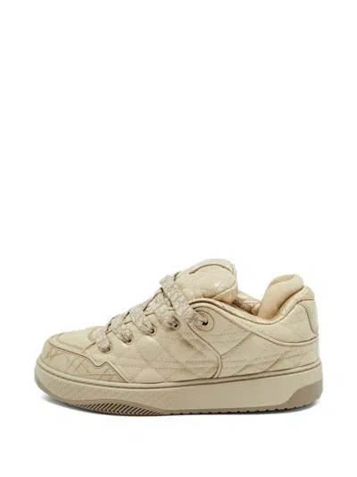Pre-owned Dior B9s Skater Cannage Sneakers In Neutral