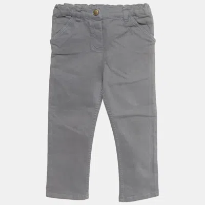 Pre-owned Dior Baby  Grey Denim Regular Fit Jeans 36 M