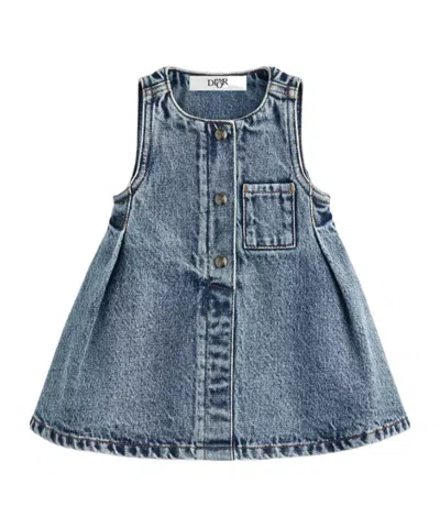 Dior Kids' Baby Flared Dress In Blue