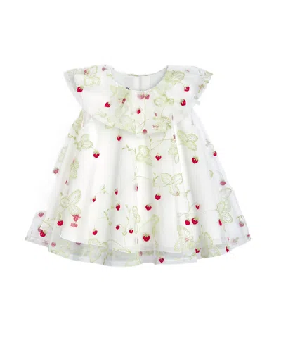 Dior Baby Flared Dress In Ivory