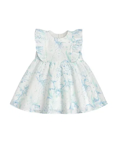 Dior Baby Flared Dress In Blue