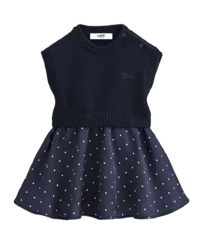 Dior Kids' Baby Flared Dress In Blue