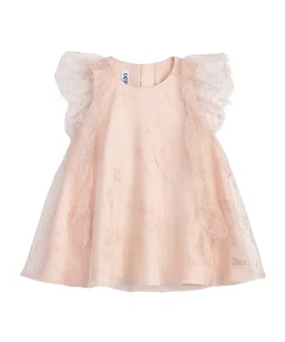 Dior Baby Flared Dress In Pink