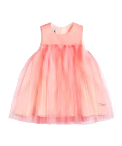 Dior Baby Flared Dress In Pink