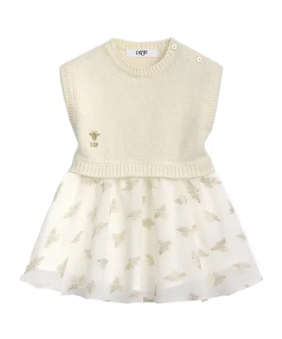 Dior Baby Flared Dress In White