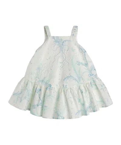 Dior Baby Flared Dress In Blue