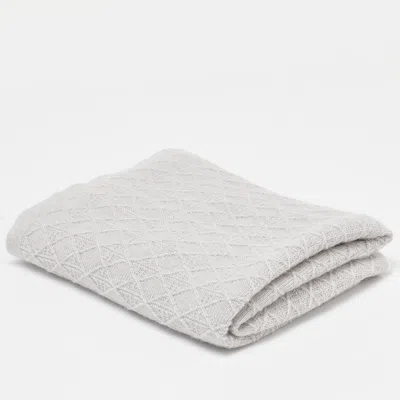 Pre-owned Dior Baby Grey Cashmere Knit Blanket