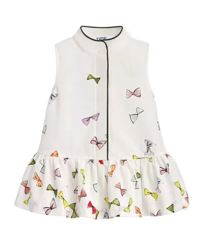 Dior Kids' Baby Short Flared Dress In White