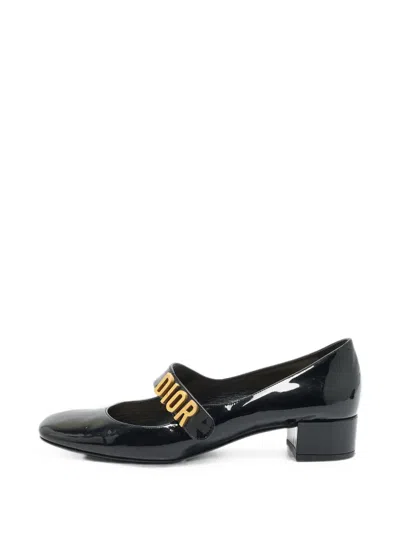 Pre-owned Dior Baby-d Mary-jane Pumps In Black