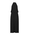 Dior Backless Button Dress In Black