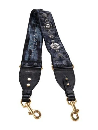 Pre-owned Dior Bag Strap In Blue