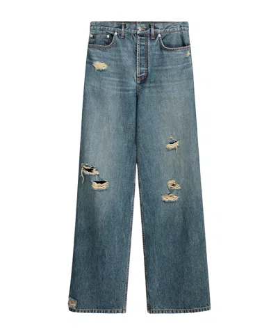 Dior Baggy Jeans In Blue