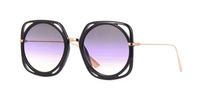Pre-owned Dior Balenciaga Bb0294s Black/grey (001) Sunglasses In Purple