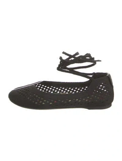 Pre-owned Dior Ballet Flats In Black