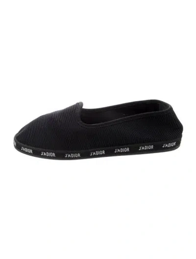 Pre-owned Dior Ballet Flats In Black