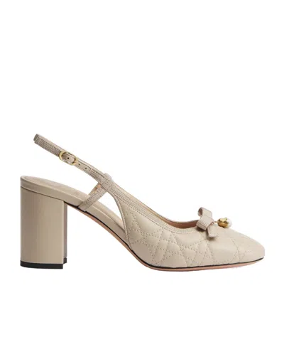Dior Ballet Slingback Pump In Brown