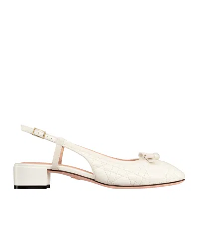 Dior Ballet Slingback Pump In White