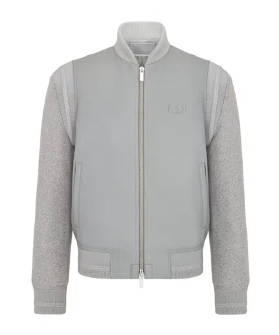 Dior Baseball Jacket In Gray