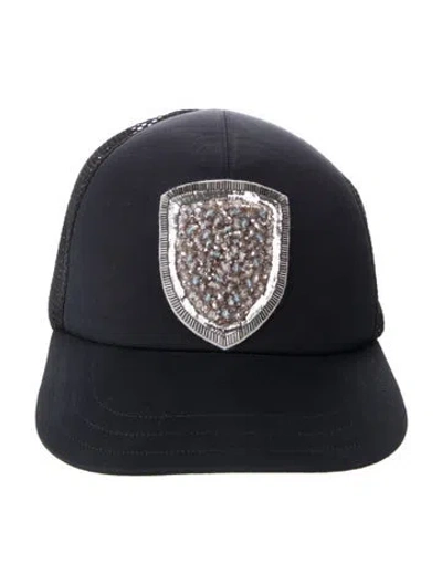 Pre-owned Dior Beaded Baseball Cap In Blue