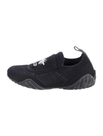 Pre-owned Dior Bee Accent Sneakers In Black
