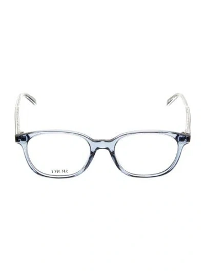 Pre-owned Dior Bee Accent Wayfarer Eyeglasses In Blue