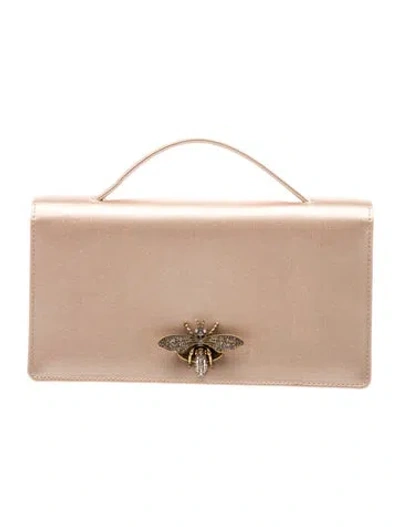 Pre-owned Dior Bee Clutch In Neutral