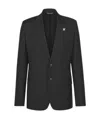 Dior Bee Decorated Suit Jacket In Black