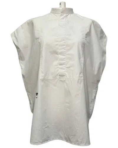 Dior Bee Embroidered Sleeveless Blouse In White