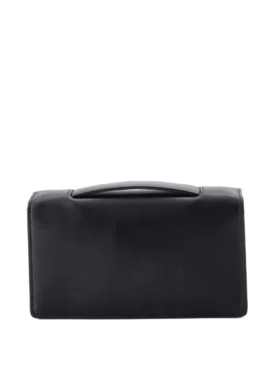 Pre-owned Dior Bee Leather Clutch Bag In Black