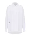 Dior Bee Logo Embroidered Shirt In White