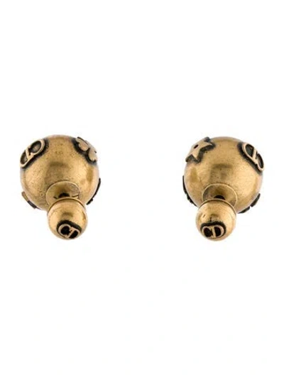 Pre-owned Dior Bee Mise En  Tribales Stud Earrings In Multi