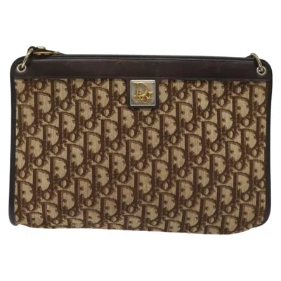 Pre-owned Dior Beige Canvas Shoulder Bag ()
