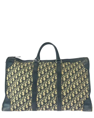 Dior Beige Canvas Trotter Travel Bag (authentic Pre-loved) In Multi