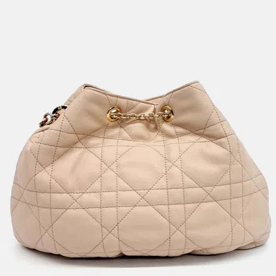 Pre-owned Dior Beige Leather Army Bag In Sand