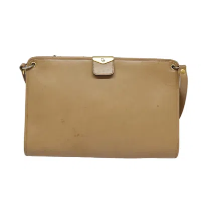 Pre-owned Dior Beige Leather Shoulder Bag ()