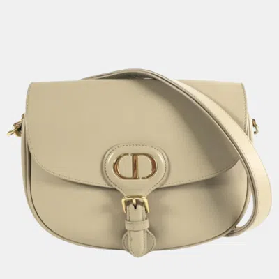 Pre-owned Dior Beige Medium Leather Bobby