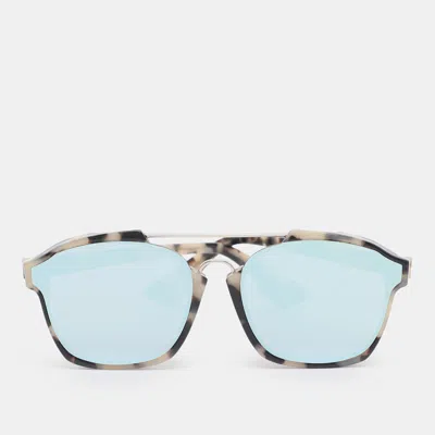 Pre-owned Dior Beige/grey Mirrored A4ea4 Abstract Aviators Sunglasses In Sand